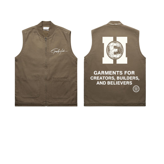 Equity Hub Utility Vest – Walnut Earth