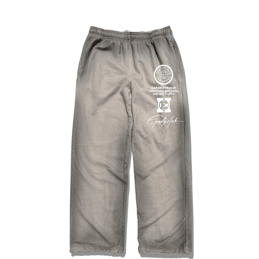 Equity Hub Classic Stack Logo Sweatpants – Gray Wash