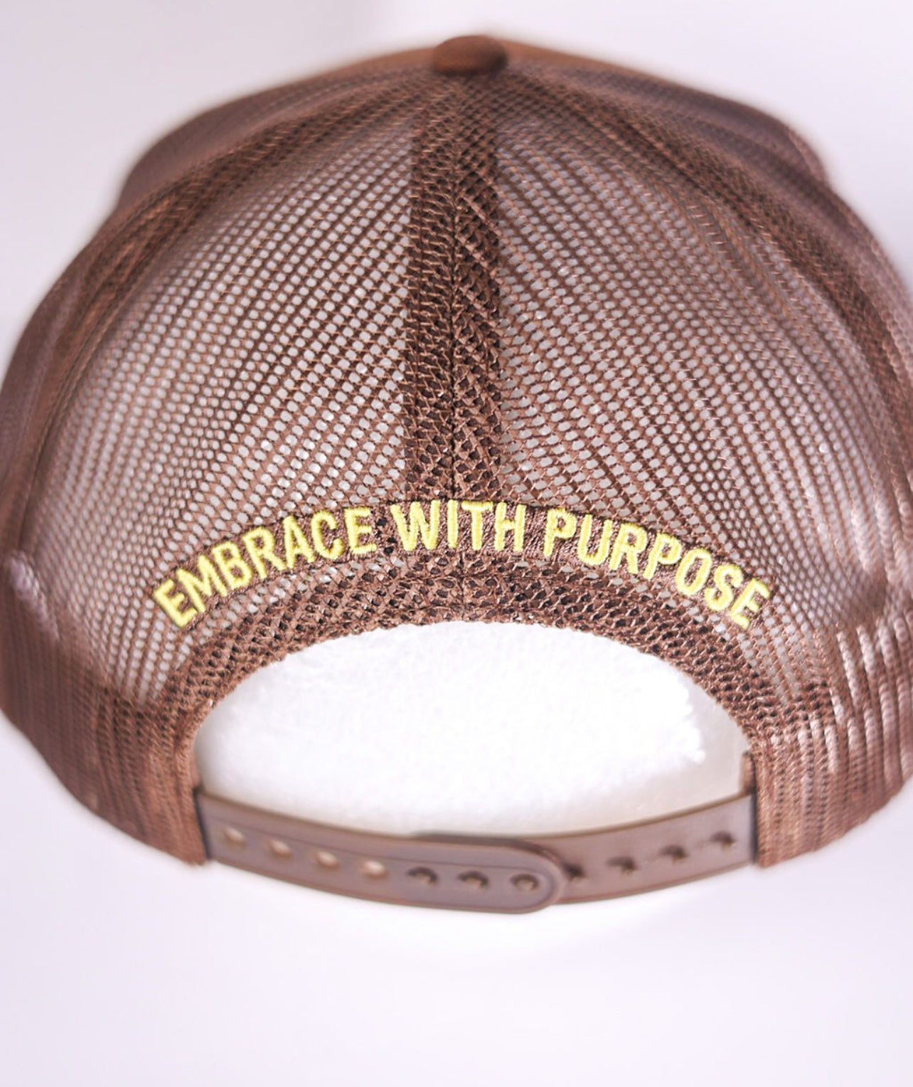 Equity Hub Trucker Hat – Walnut Mesh