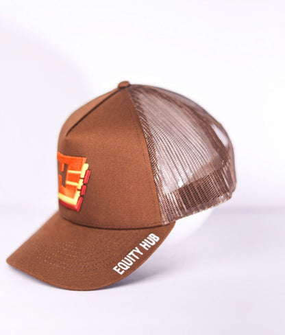 Equity Hub Trucker Hat – Walnut Mesh
